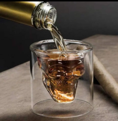 VASO DE VIDRIO DISEÑO CALAVERA GRANDE - comprar online