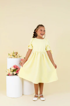 Imagem do Vestido Alfaiataria (Dua) Amarelo Manteiga - NADIA