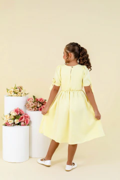 Vestido Alfaiataria (Dua) Amarelo Manteiga - NADIA na internet