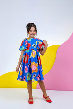 Vestido Infantil Médio Estampado Joaninhas - MARIANA na internet