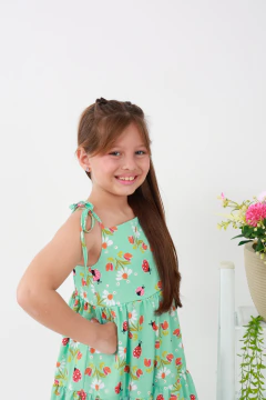 Vestido Midi Estampado Joaninhas - ARIELE na internet