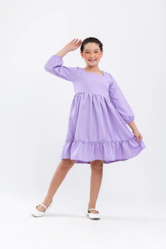 Imagem do Vestido Infantil Médio Estampado Floral Feminino - Elisa