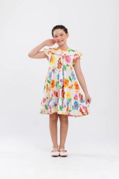Imagem do Vestido Canelado Premium Estampa Bonequinhas - CRISTINA