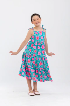 Vestido Longo Crepe Toque Seda (Dua) - Ana Luiza