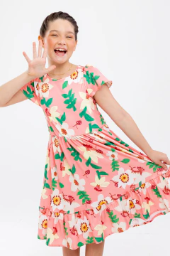 Vestido Canelado Premium Estampado - AYA - ATACADO GLK