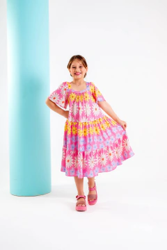 Vestido Canelado Premium Estampado - VESTIDO DUDA - ATACADO GLK