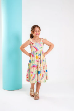 Vestido Canelado Premium Estampado - DÉBORA