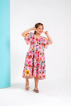 Vestido Médio Estampa Frutas - Melissa - comprar online