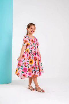 Vestido Médio Estampa Frutas - Melissa - ATACADO GLK