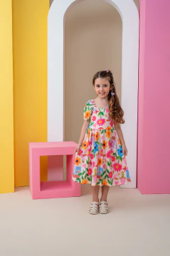 Vestido Canelado Premium Estampado - YASMIN