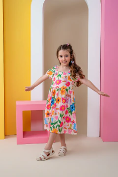 Vestido Canelado Premium Estampado - YASMIN na internet