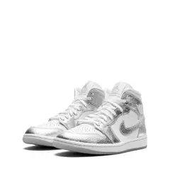 Air Jordan 1 Mid Metalic Silver - tienda en línea