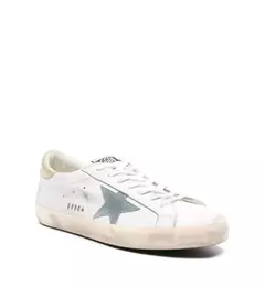 Golden Goose Super-star Blanco Talón Dorado (Parche Estrella Gris) en internet