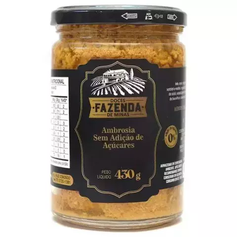 Ambrosia Diet Fazenda de Minas – 430g – Zero Açúcar