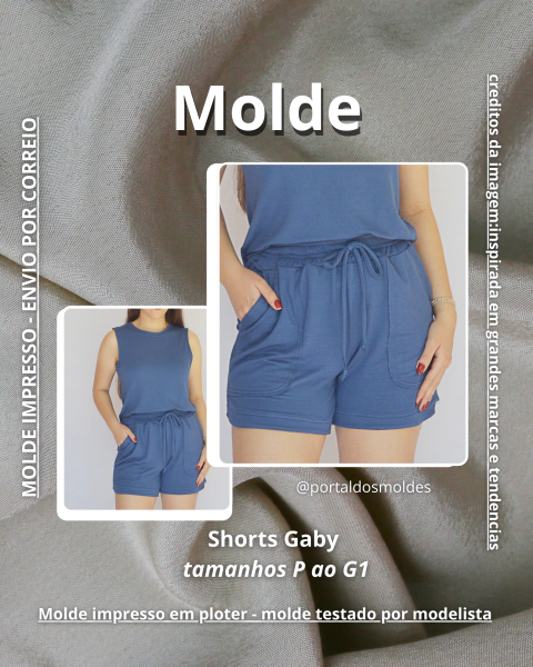Molde Shorts Gabi - (IMPRESSO) - comprar online