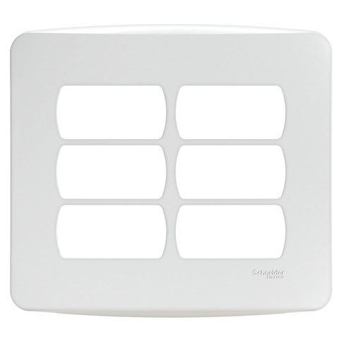 Placa 4x4 6 Modulos Horizontais Schneider Miluz