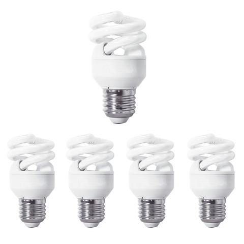Kit 5 Lampadas Espiral Compacta Empalux E27 7w 127v 2700k