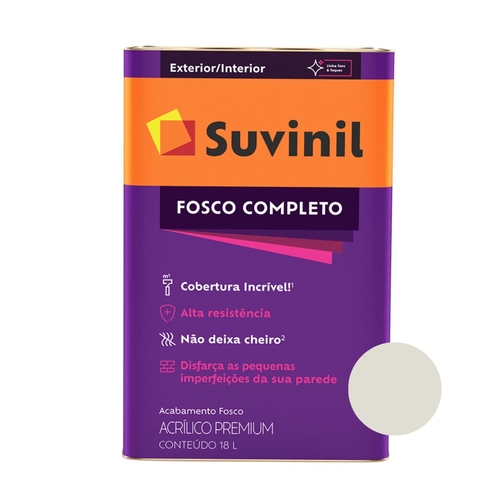 Tinta Suvinil Fosco Completo Branco Neve 18 Litros