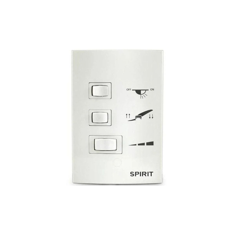 Dimmer Spirit 4x2 3 Velocidades 1 Lampada 127v Com Capacitor - Branco - 127V