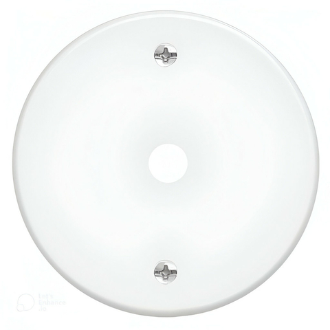 Placa Redonda Com Furo 3" Fame Blanc