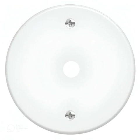 Placa Redonda Com Furo 3" Fame Blanc