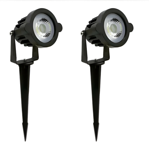 Kit 2 Espetos Jardim Galaxy IP65 7W Bivolt 6500k