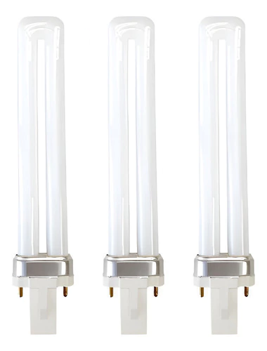 Kit 3 Lampada PL Compacta Lightex G23 2 Pinos 9W 2700K