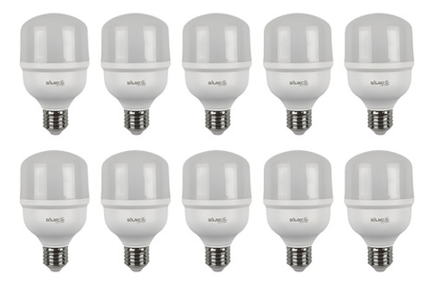 Kit 10 Lampadas Led Alta Potencia Bulbo T 30w Bivolt 4000k