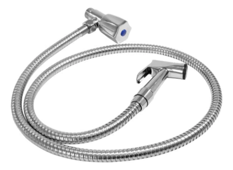 Ducha Higienica Completa Guepar 1,20m Metal Cromada