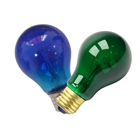 Kit Lampada Incandescente SCT E27 40W 127V Verde e Azul