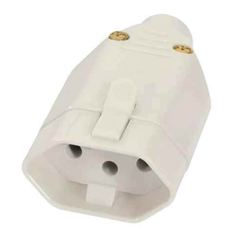 Plugue Femea 3 Pinos Fame 20A Cinza