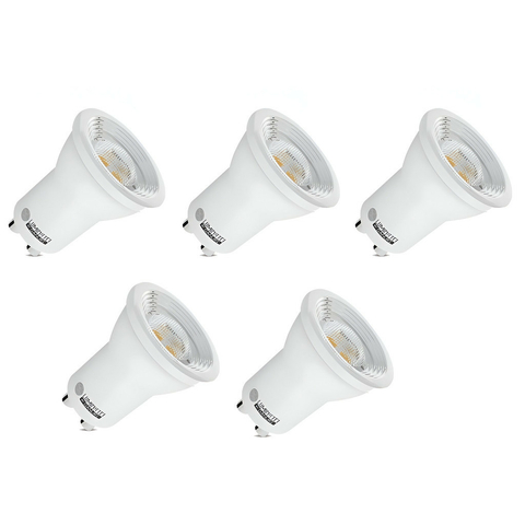 Kit 5 Lampadas Led Dicroica Gu10 4w 127v 2700k Dimerizavel