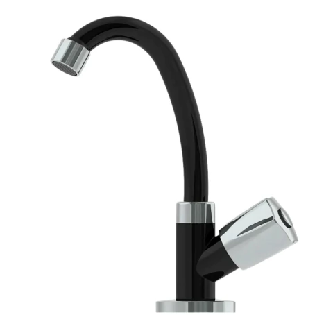 Torneira Lavatorio Bancada Abs Injet C50 Preto e Cromado