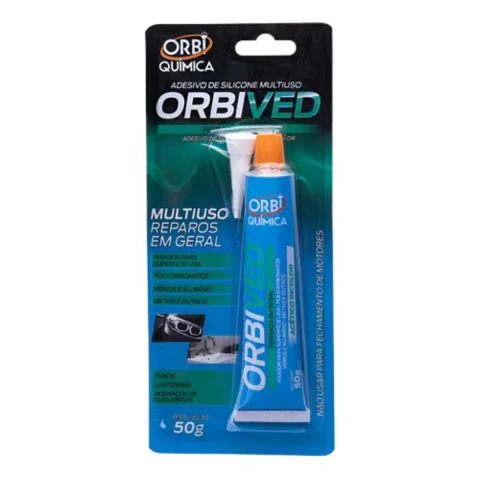 Cola Silicone Acético Orbived Orbi Incolor 50gr