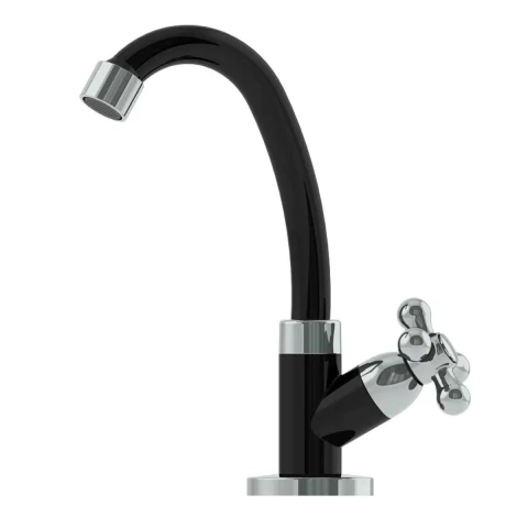 Torneira Lavatorio Bancada Abs Injet C33 Preto e Cromado