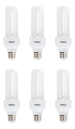 Kit 6 Lampadas Eletronica 3U Galaxy 15W 127V 6400K