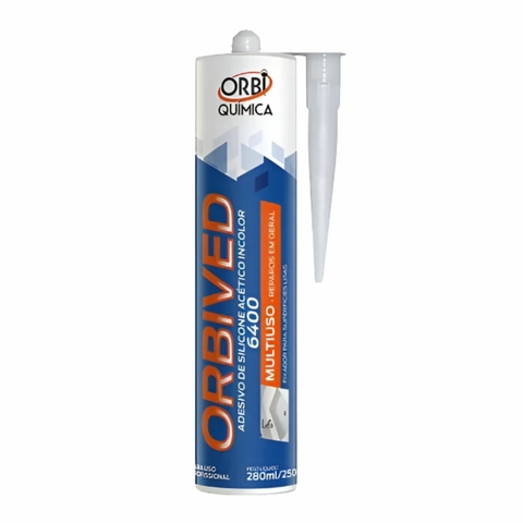 Adesivo de Silicone Orbived Acetico Incolor Profissional 250g