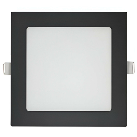 Painel LED Quadrado Embutir Maxxy 18W Bivolt 6500K Preto
