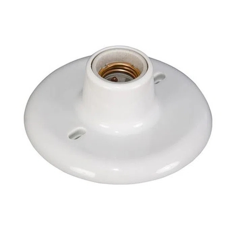 Plafon Plastico E27 Reue Branco