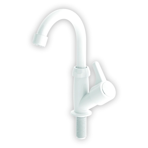 Torneira Lavatorio Mesa Giratoria Valeplast 1/4 De Volta Branco