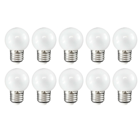 Kit 10 Lampadas LED Bolinha Decorativa Galaxy G45 3W Quente