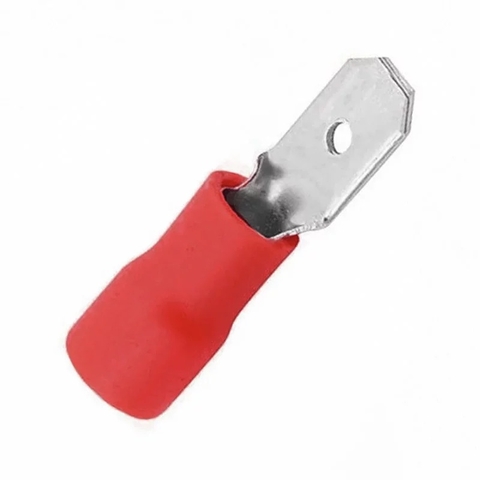 PACOTE TERMINAL G20 TOTAL ISOLADO MACHO 1,5MM VERMELHO