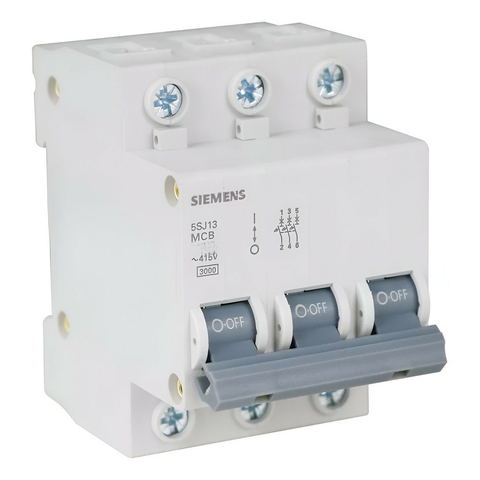 Disjuntor Din Siemens 3X63A Curva C