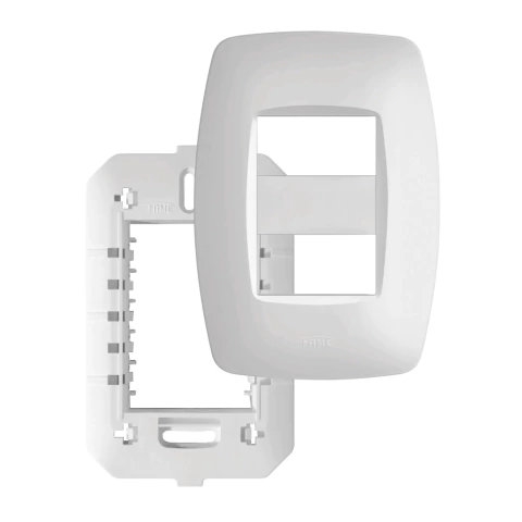 Placa 4X2 2 Modulos Distanciados Fame Elegance Com Suporte