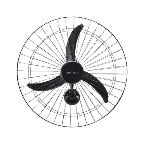 Ventilador de Parede Ventisol New 60cm Preto 147W 127V – Potência e Durabilidade