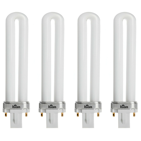 Kit 4 Lampada PL Compacta G23 2 Pinos 9W 6400K