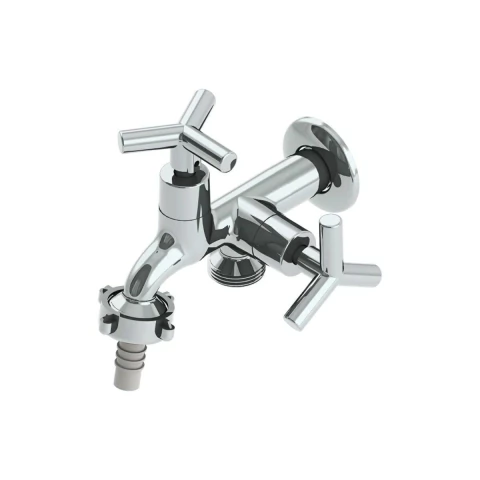 Torneira Parede Metal Tanque/Maquina Real C38 Cromado