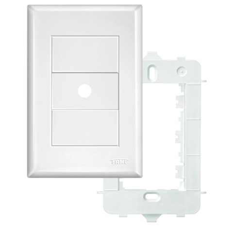 Placa 4x2 Com Saida De Fio 10mm Fame Evidence Com Suporte