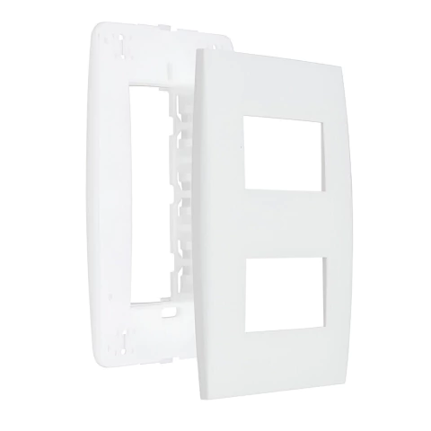 Placa 4X2 2 Modulos Distanciados Soprano Siemens Ilus Com Suporte