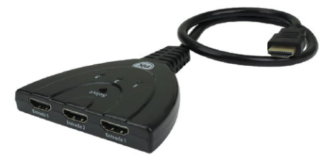 Chave Seletora Switch Hdmi 3x1 3 Entradas E 1 Saida